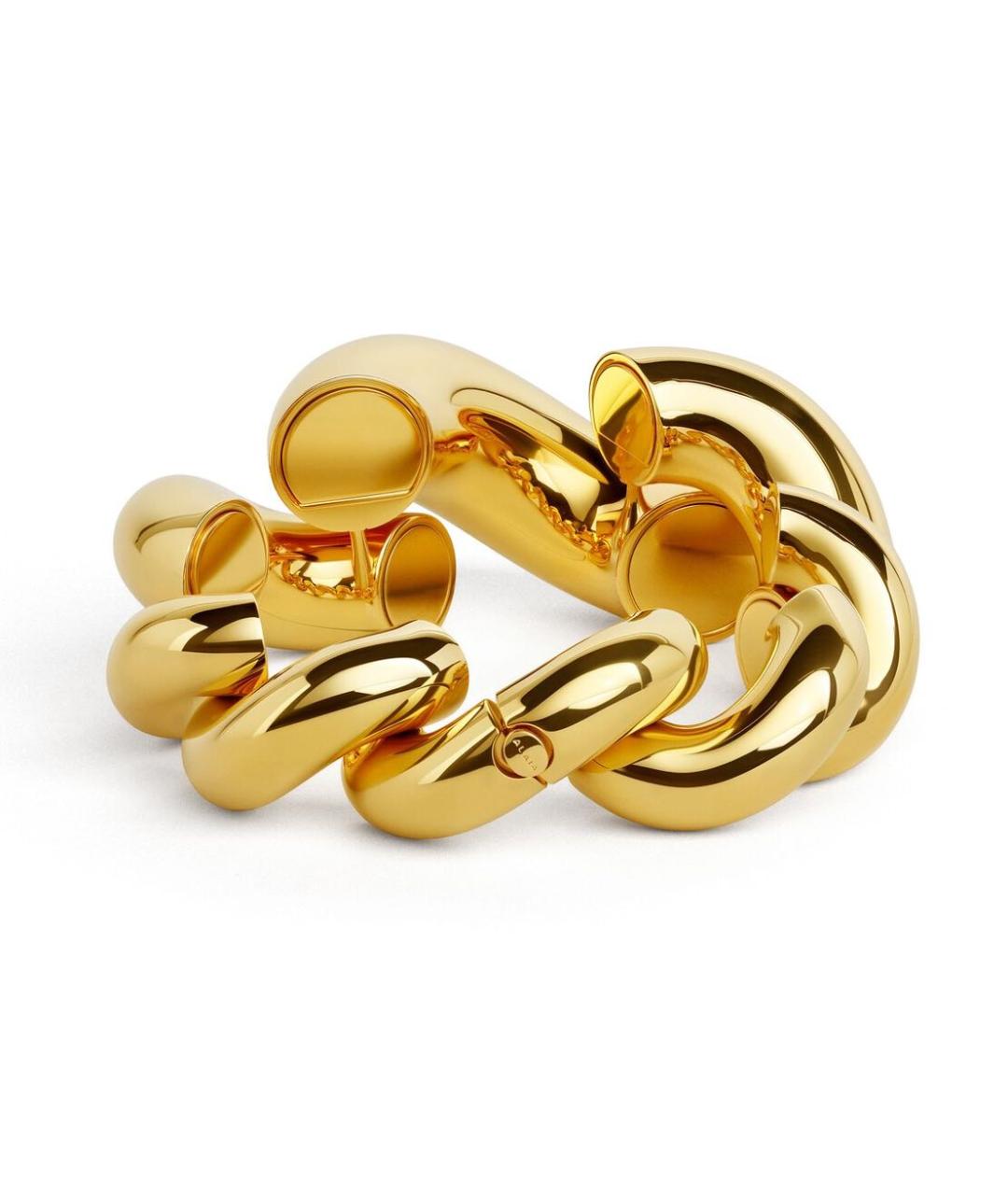 ALAIA Золотой латунный браслет, фото 3