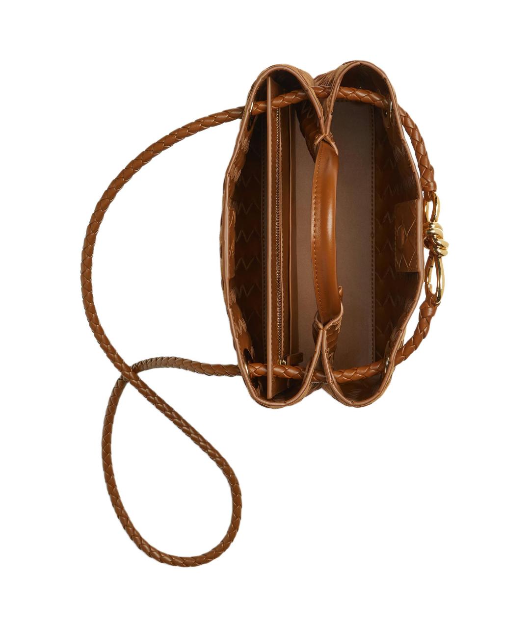 BOTTEGA VENETA Коричневая замшевая сумка через плечо, фото 3