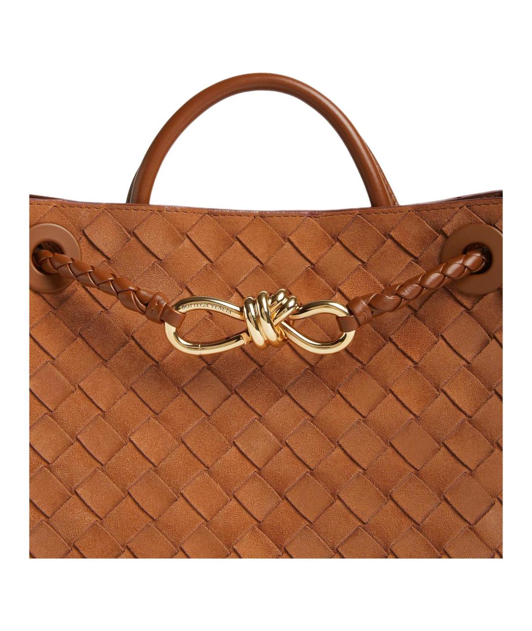 BOTTEGA VENETA Коричневая замшевая сумка через плечо, фото 5