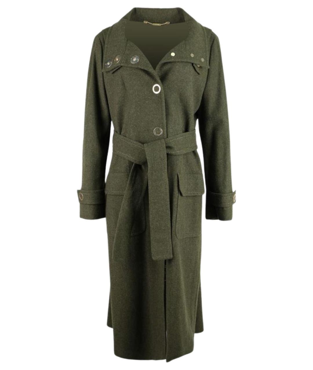 ESCADA Хаки шерстяное пальто, фото 10