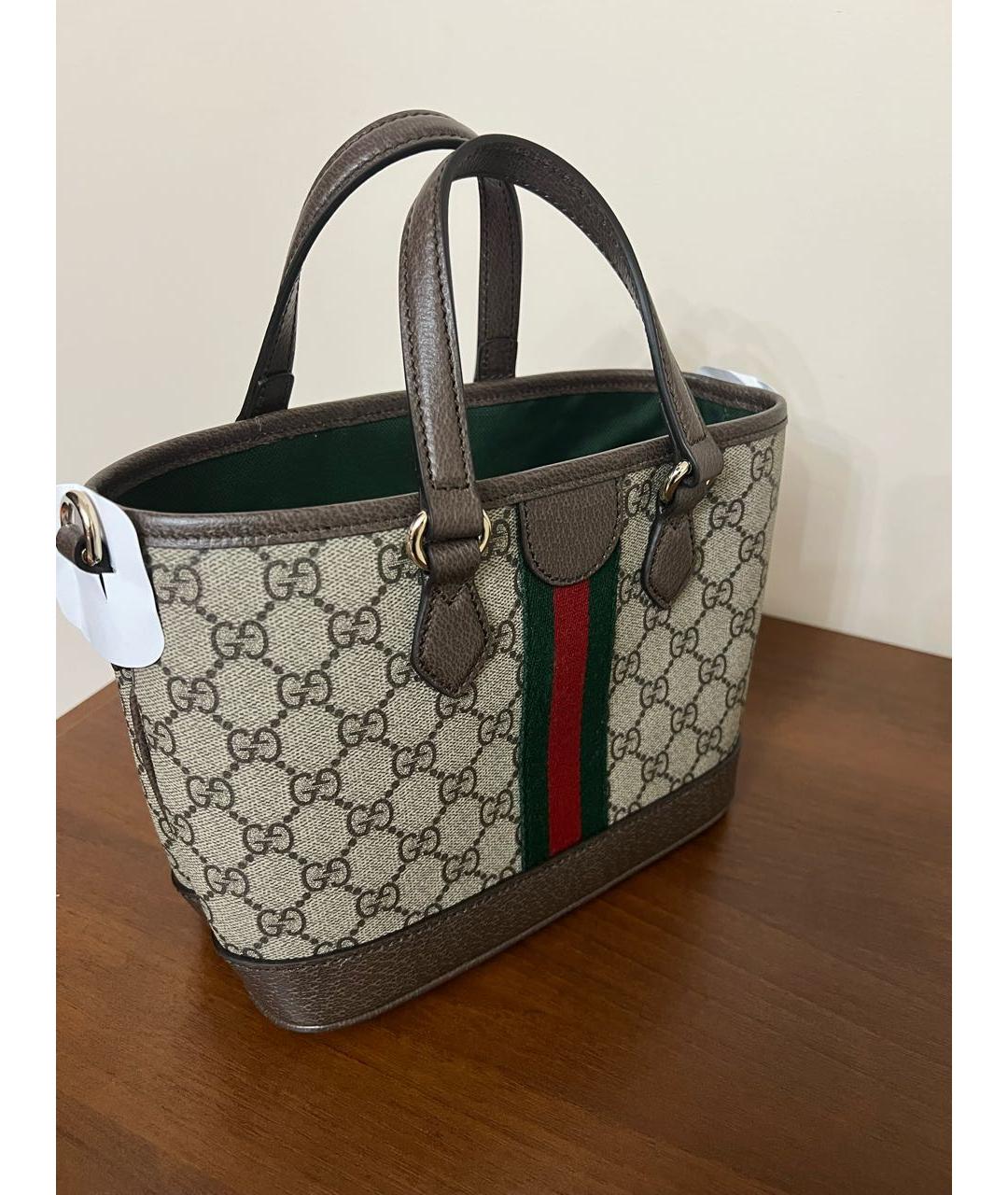 GUCCI Мульти кожаная сумка с короткими ручками, фото 3