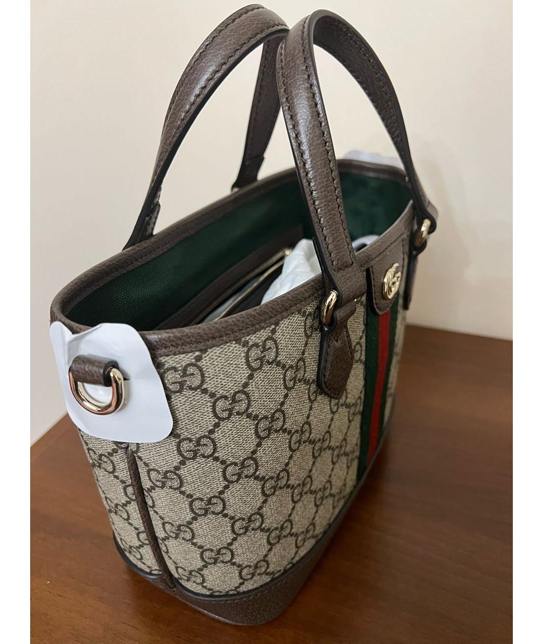 GUCCI Мульти кожаная сумка с короткими ручками, фото 2