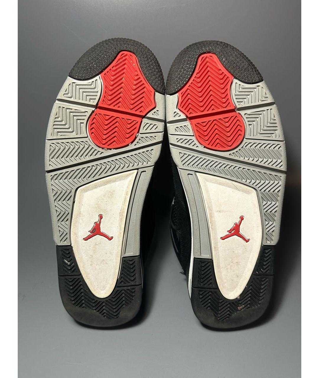 JORDAN Черные текстильные высокие кроссовки / кеды, фото 7