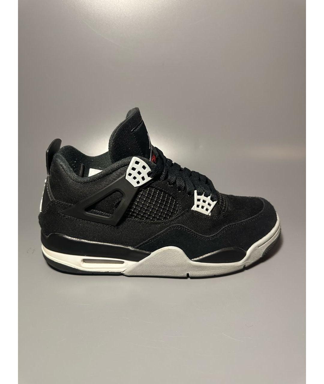 JORDAN Черные текстильные высокие кроссовки / кеды, фото 9