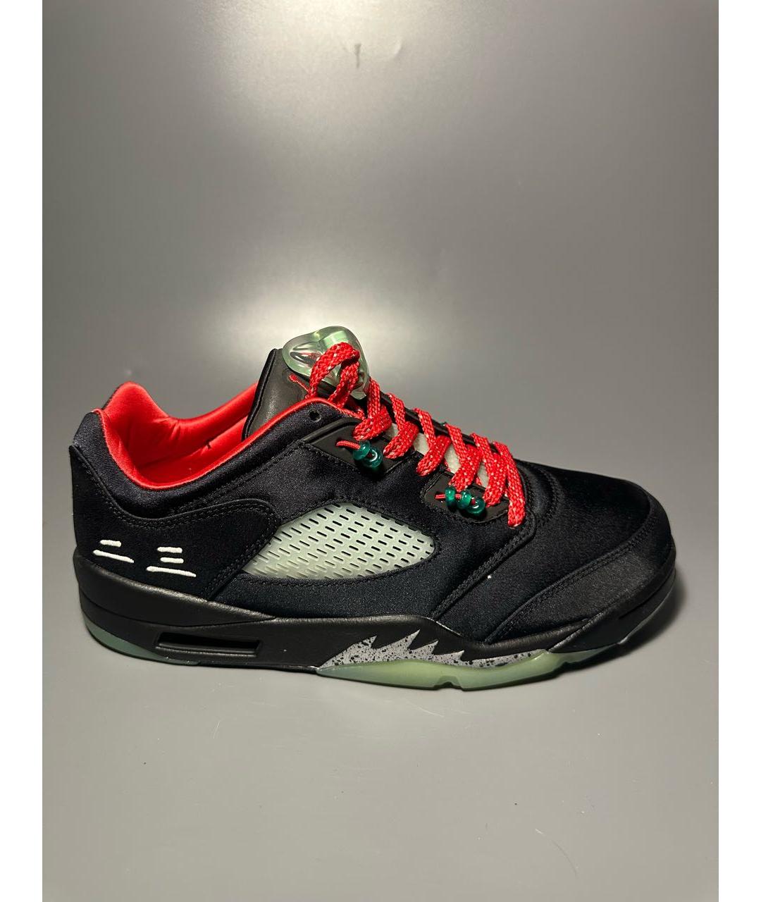 JORDAN Черные синтетические высокие кроссовки / кеды, фото 9