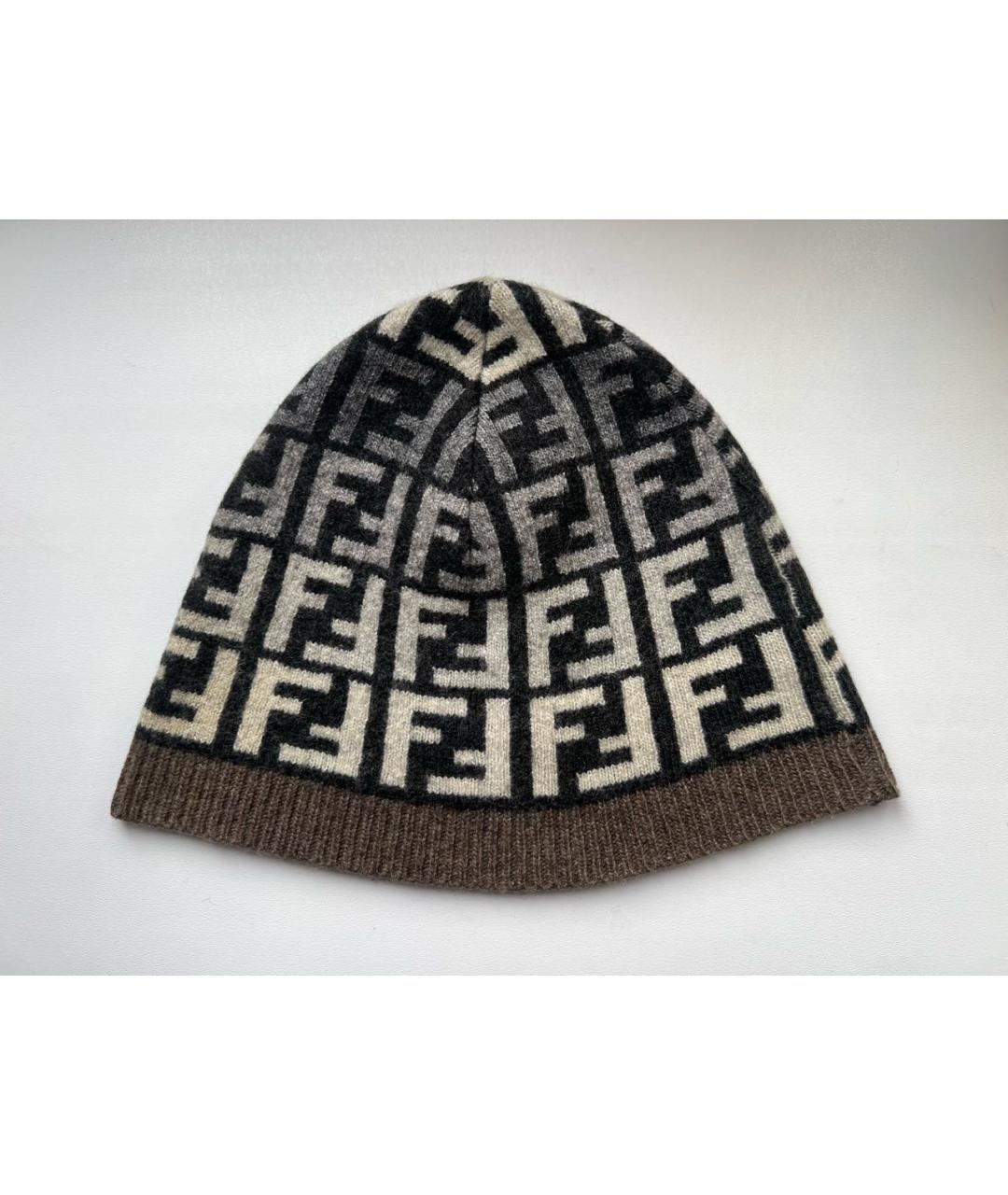 FENDI Мульти шерстяная шапка, фото 8