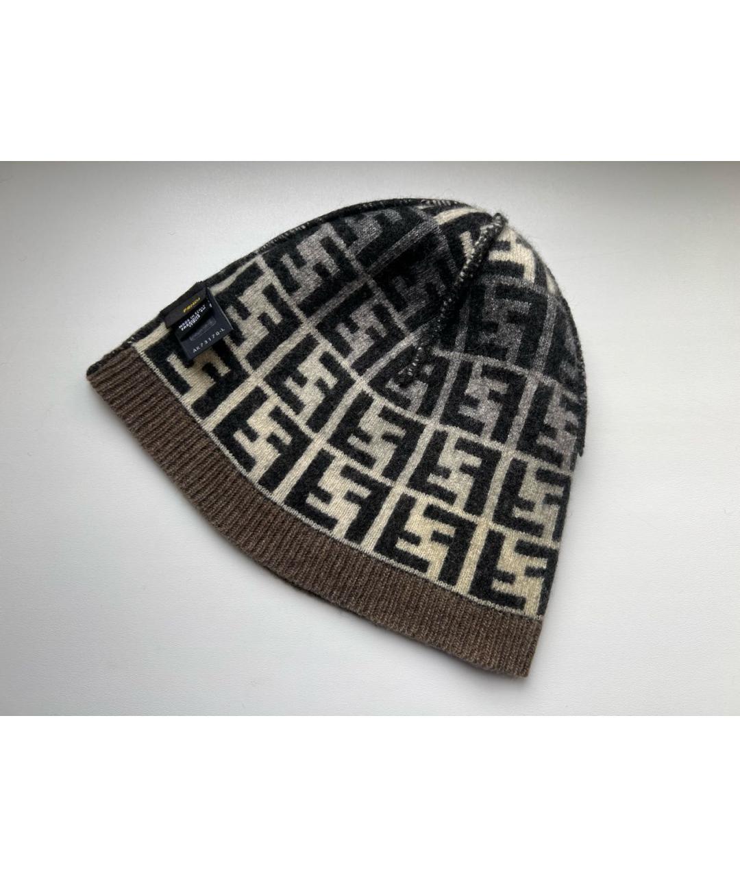 FENDI Мульти шерстяная шапка, фото 3