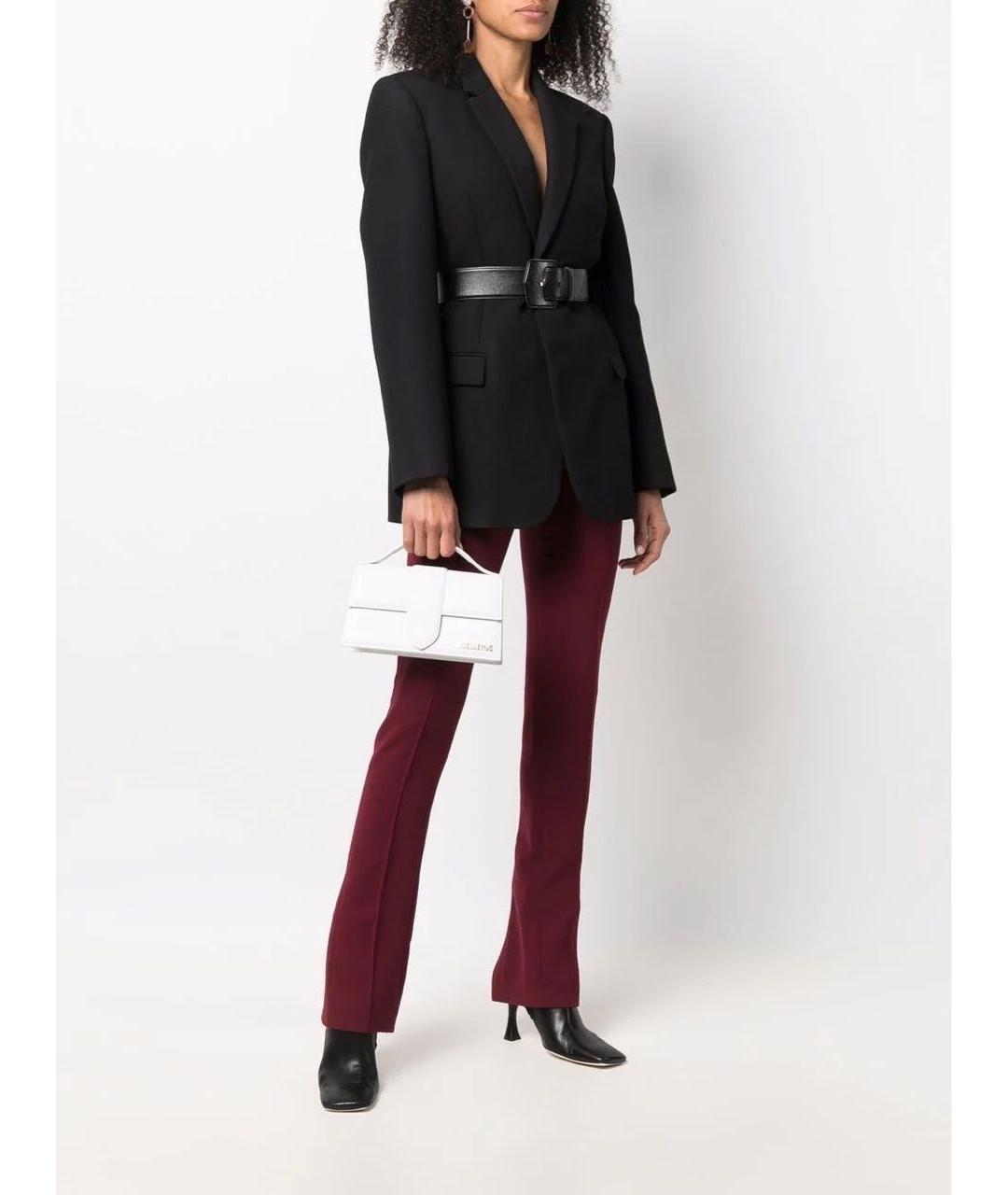 JACQUEMUS Белая кожаная сумка через плечо, фото 7