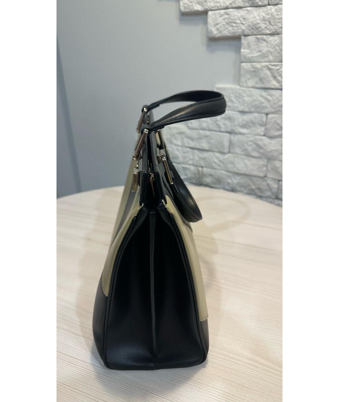 GUCCI Черная кожаная сумка с короткими ручками, фото 6