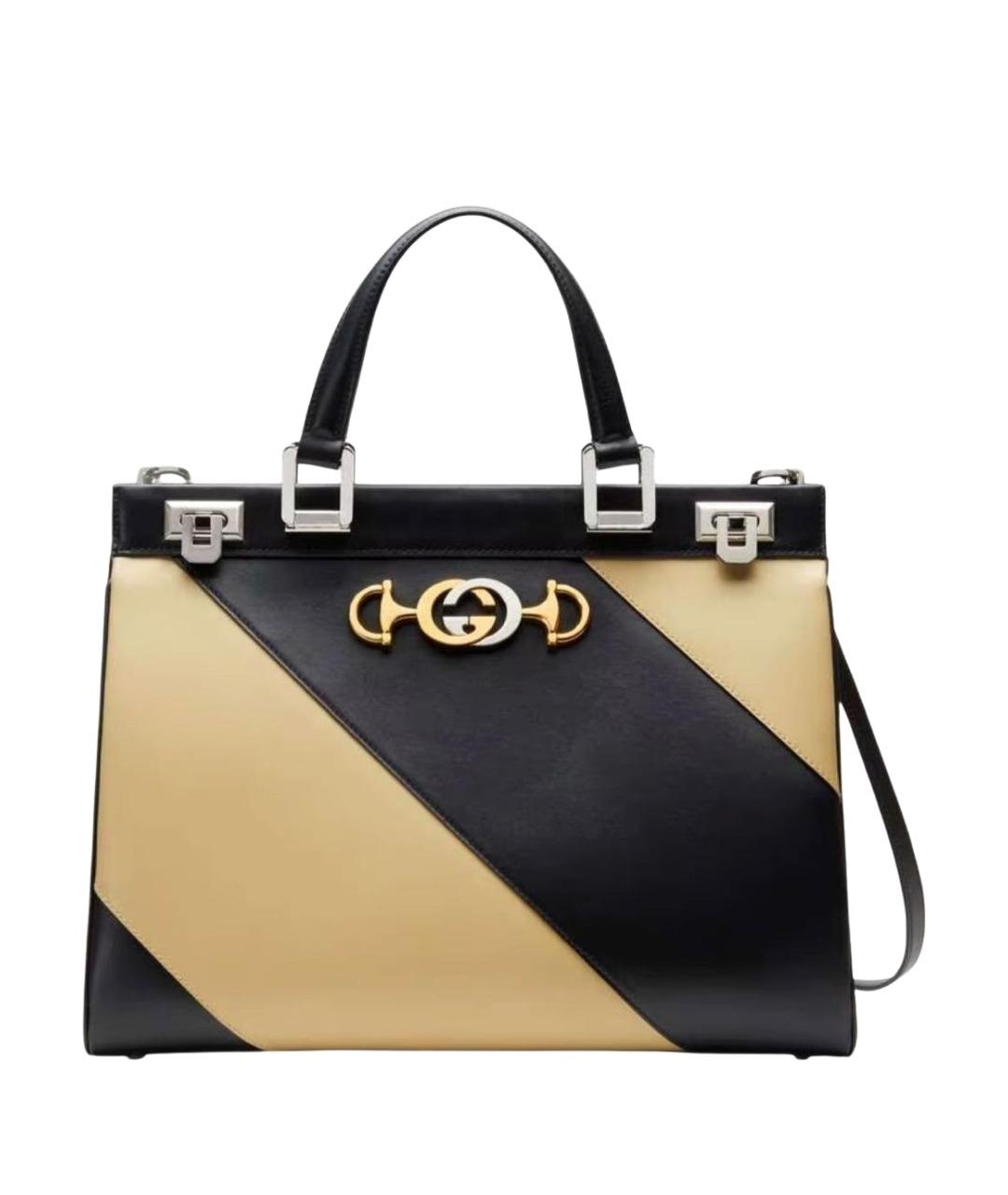 GUCCI Черная кожаная сумка с короткими ручками, фото 10