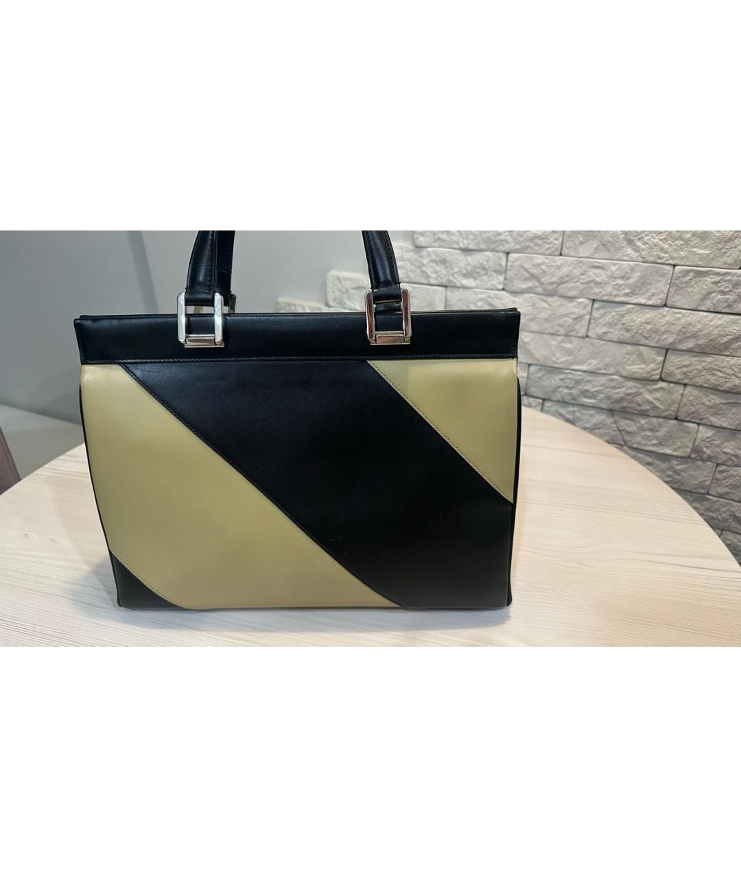 GUCCI Черная кожаная сумка с короткими ручками, фото 7