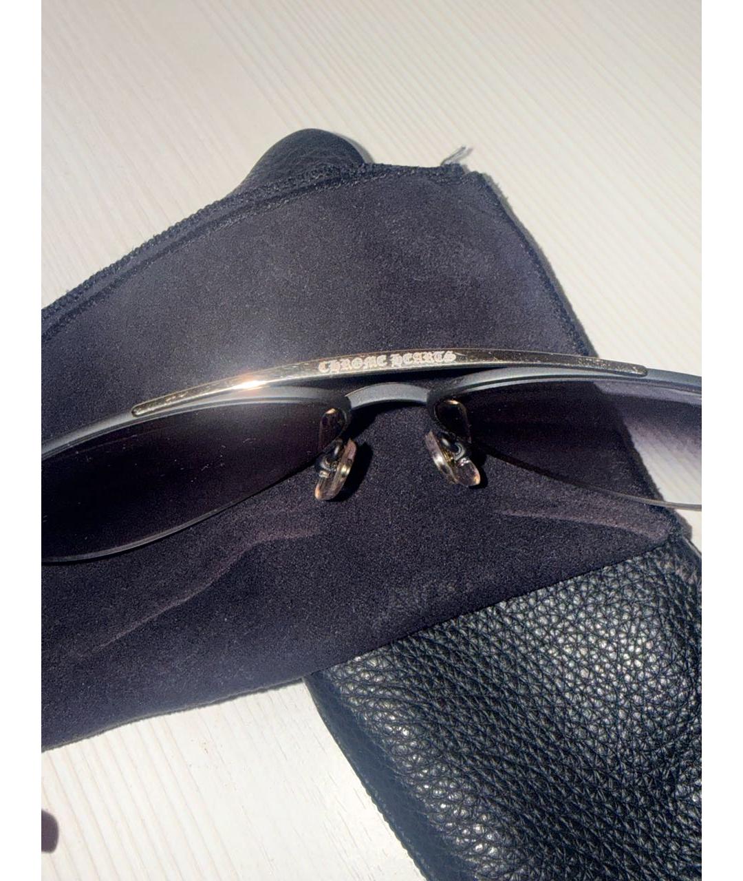 CHROME HEARTS Черные пластиковые солнцезащитные очки, фото 5