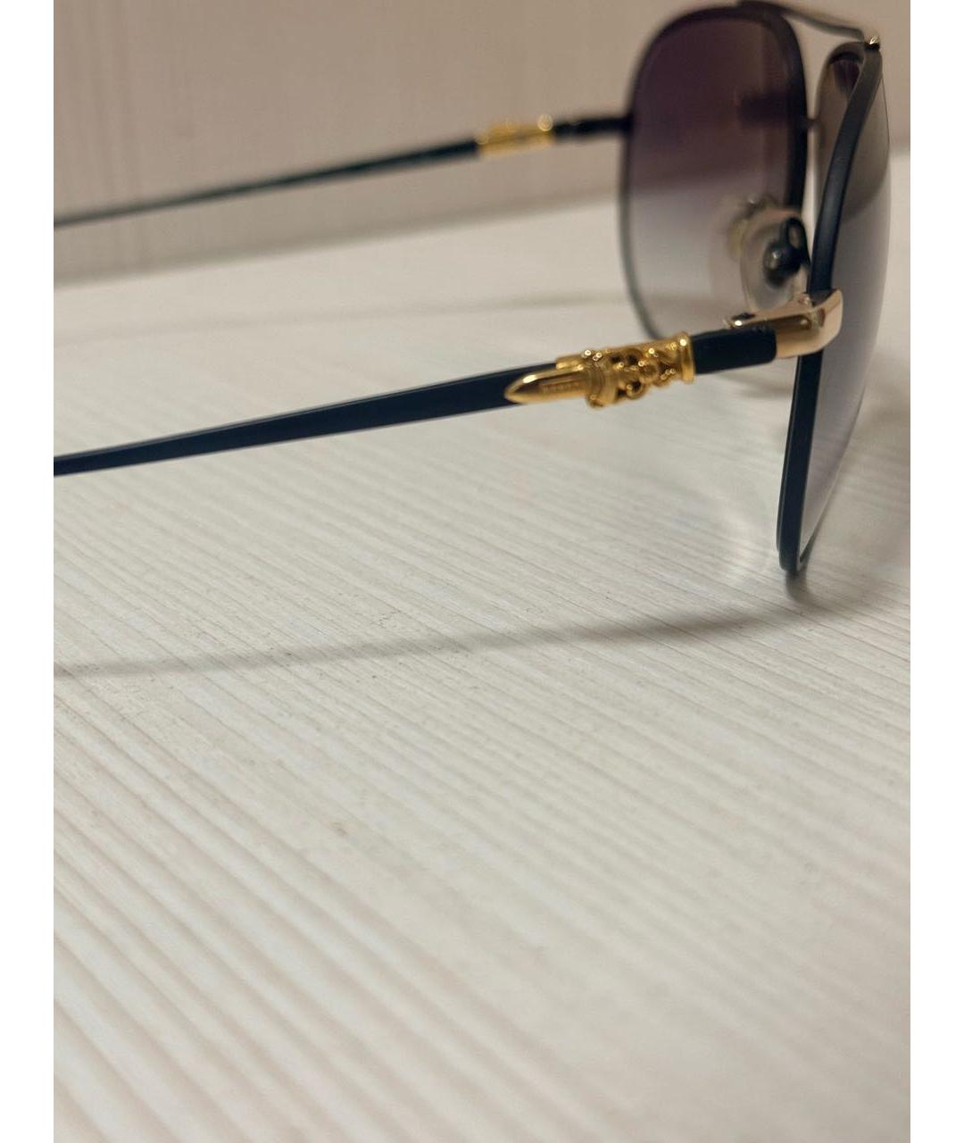 CHROME HEARTS Черные пластиковые солнцезащитные очки, фото 3