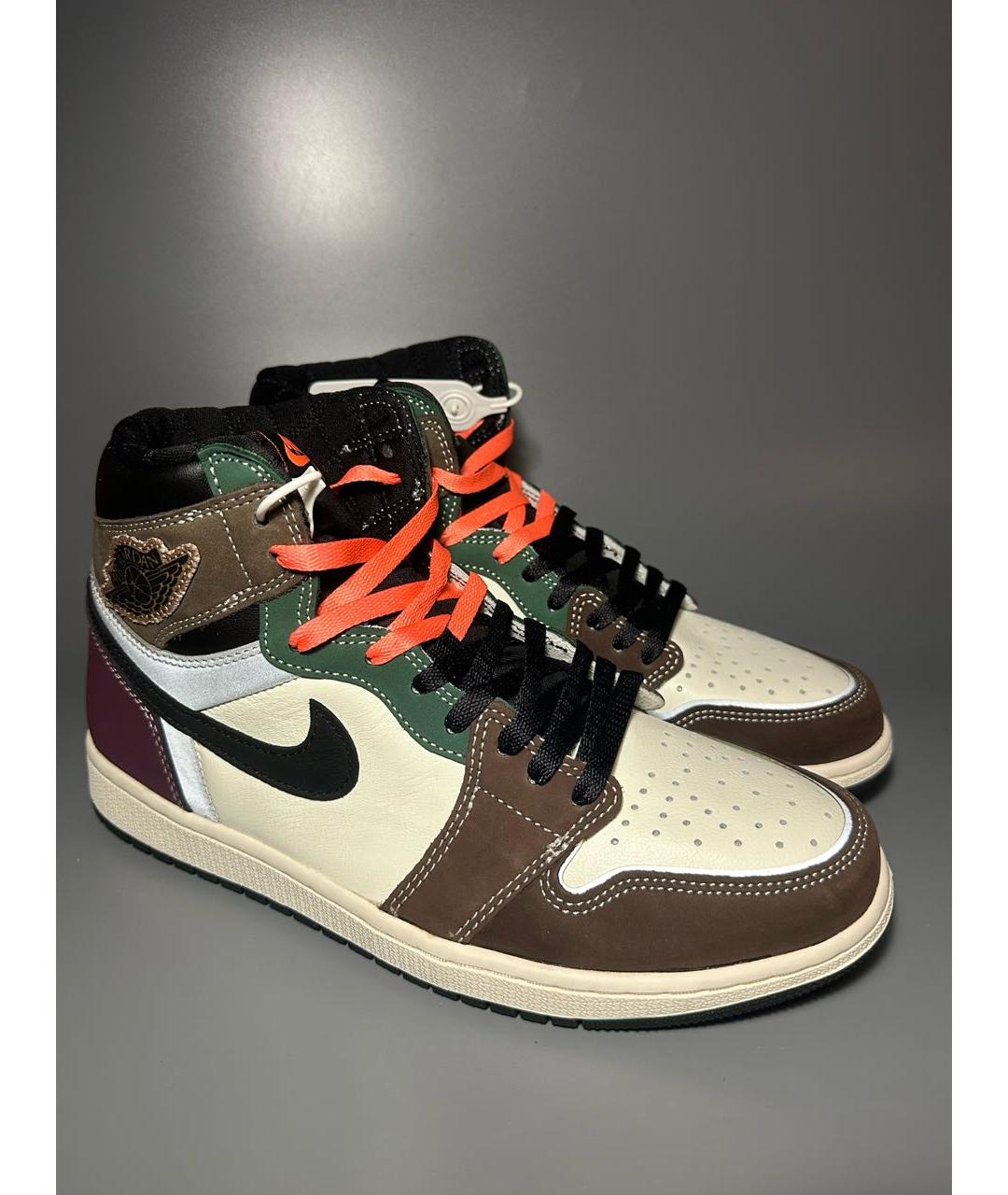 JORDAN Мульти кожаные высокие кроссовки / кеды, фото 6