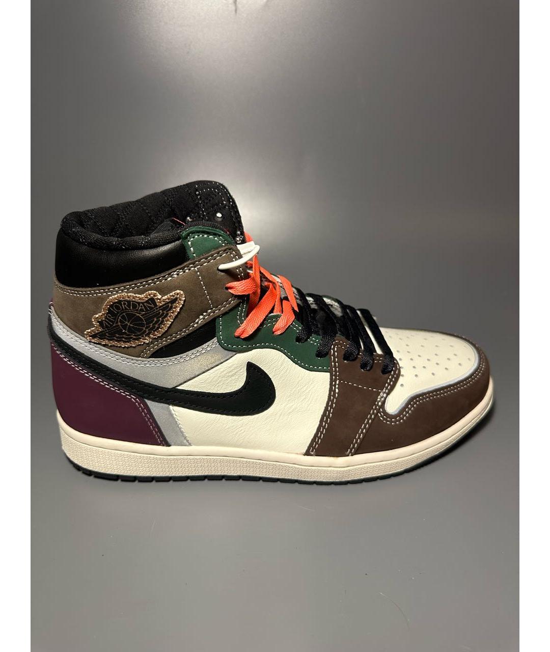 JORDAN Мульти кожаные высокие кроссовки / кеды, фото 9