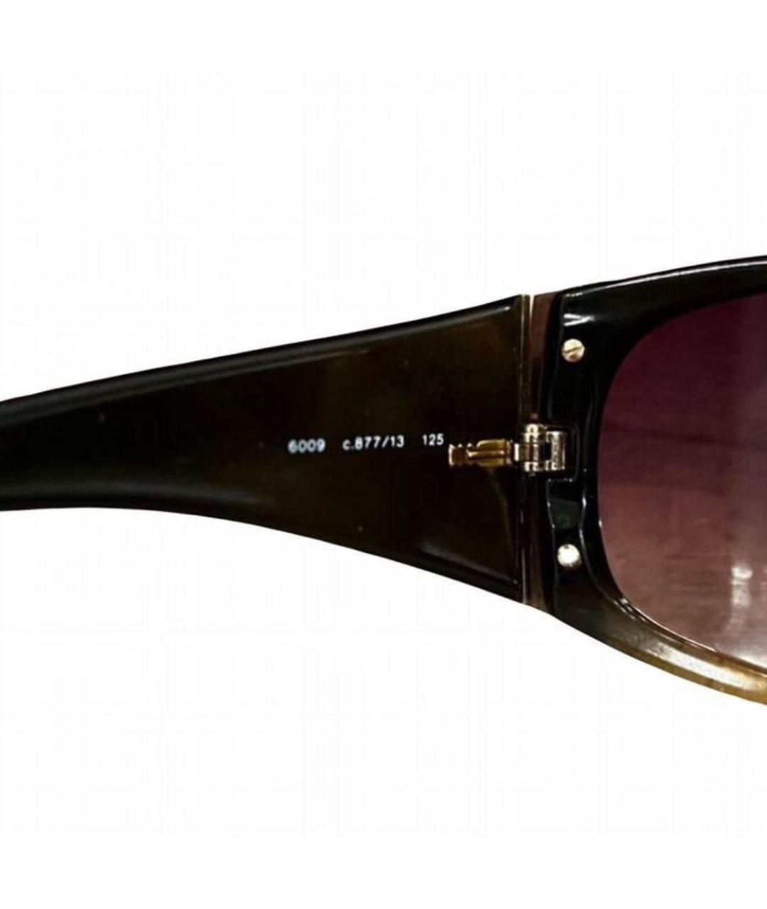 CHANEL Коричневые пластиковые солнцезащитные очки, фото 4