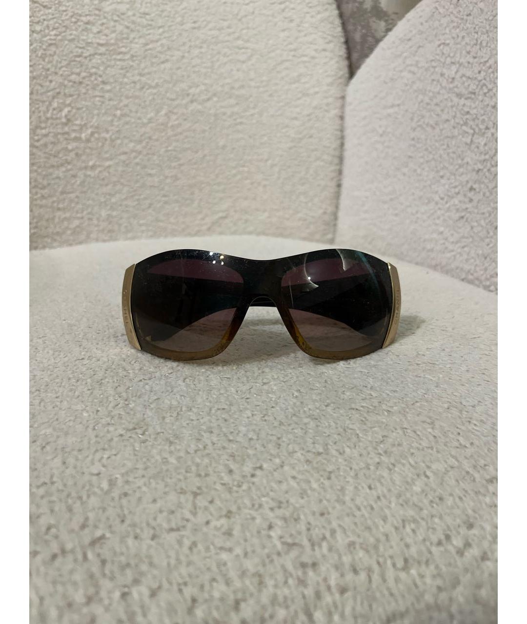 CHANEL Коричневые пластиковые солнцезащитные очки, фото 7