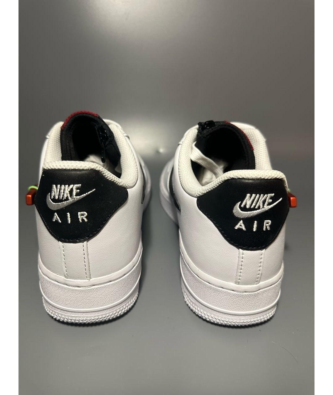 NIKE Белые кожаные низкие кроссовки / кеды, фото 4