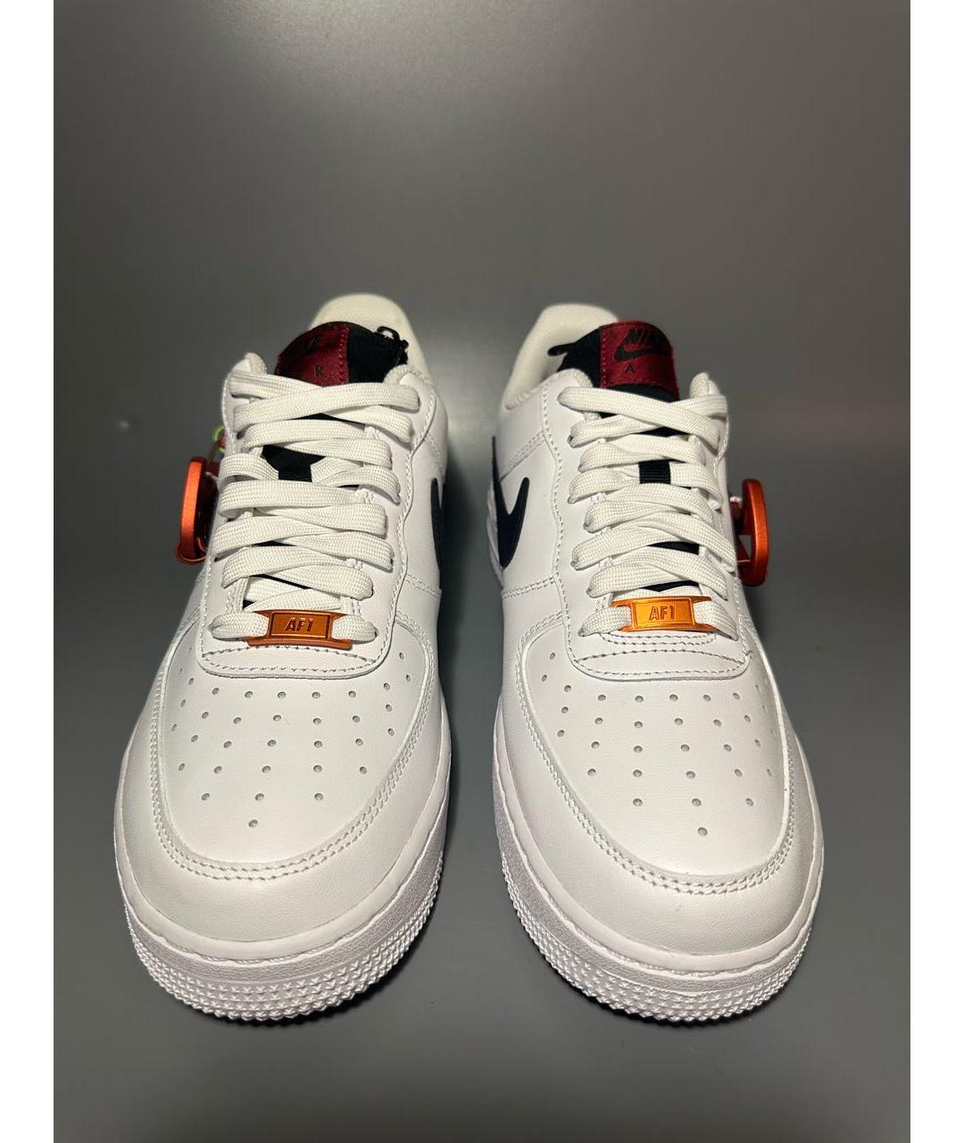 NIKE Белые кожаные низкие кроссовки / кеды, фото 2