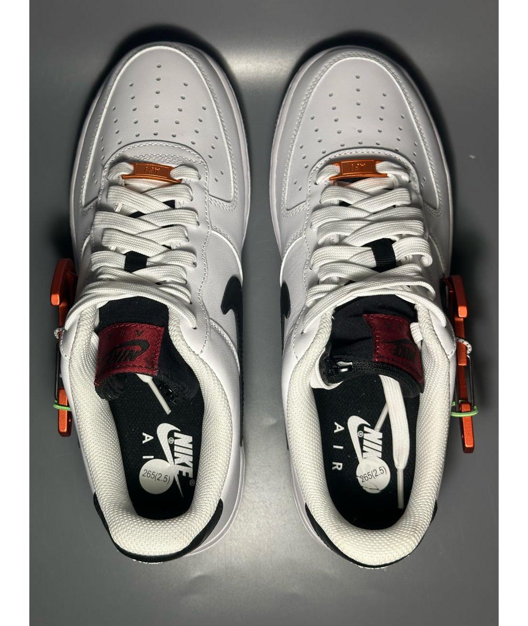 NIKE Белые кожаные низкие кроссовки / кеды, фото 3