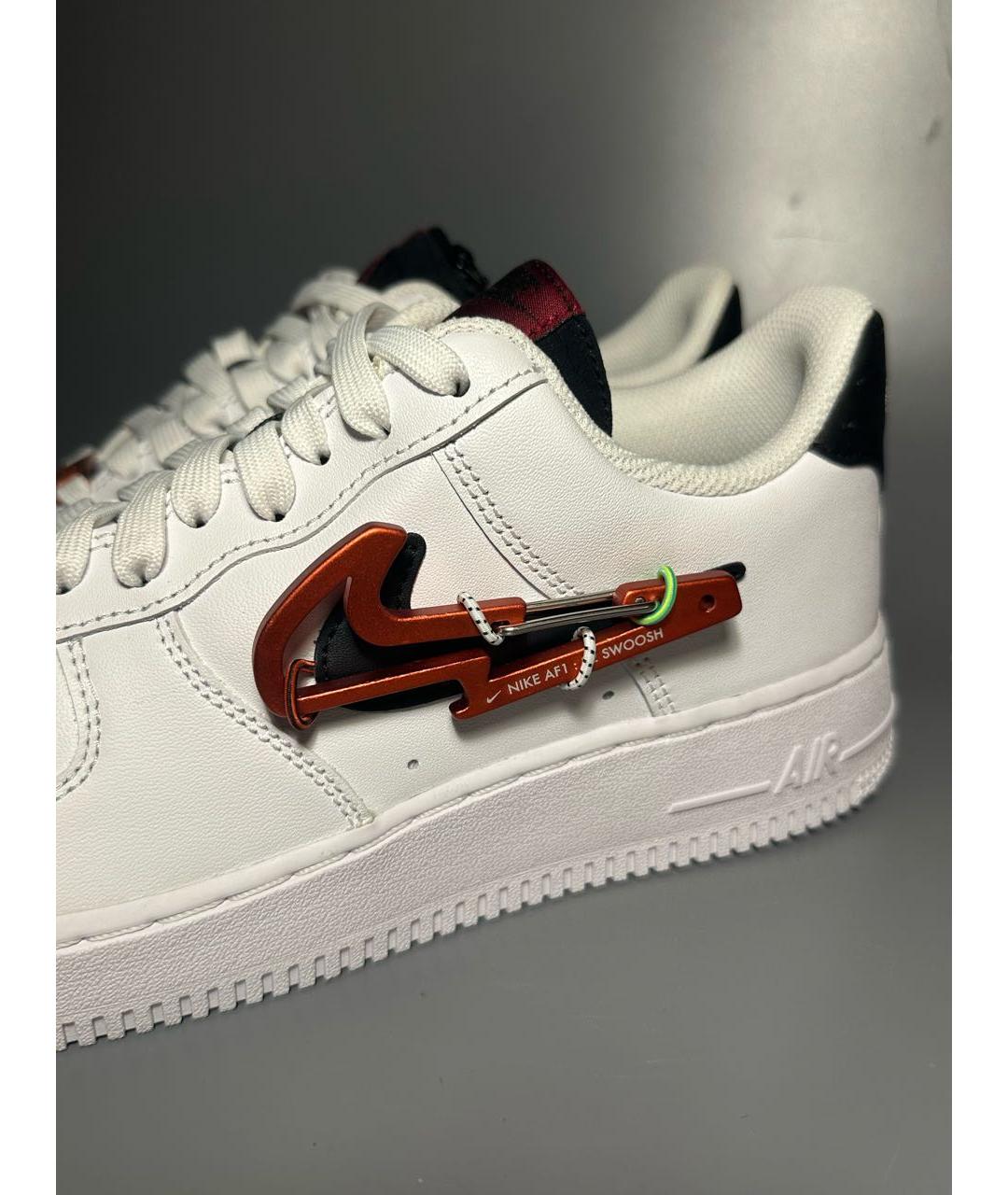 NIKE Белые кожаные низкие кроссовки / кеды, фото 7