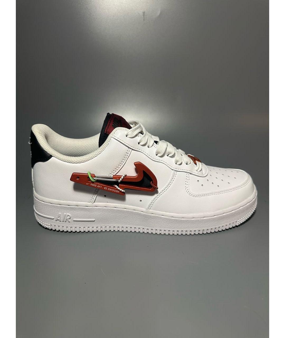 NIKE Белые кожаные низкие кроссовки / кеды, фото 9