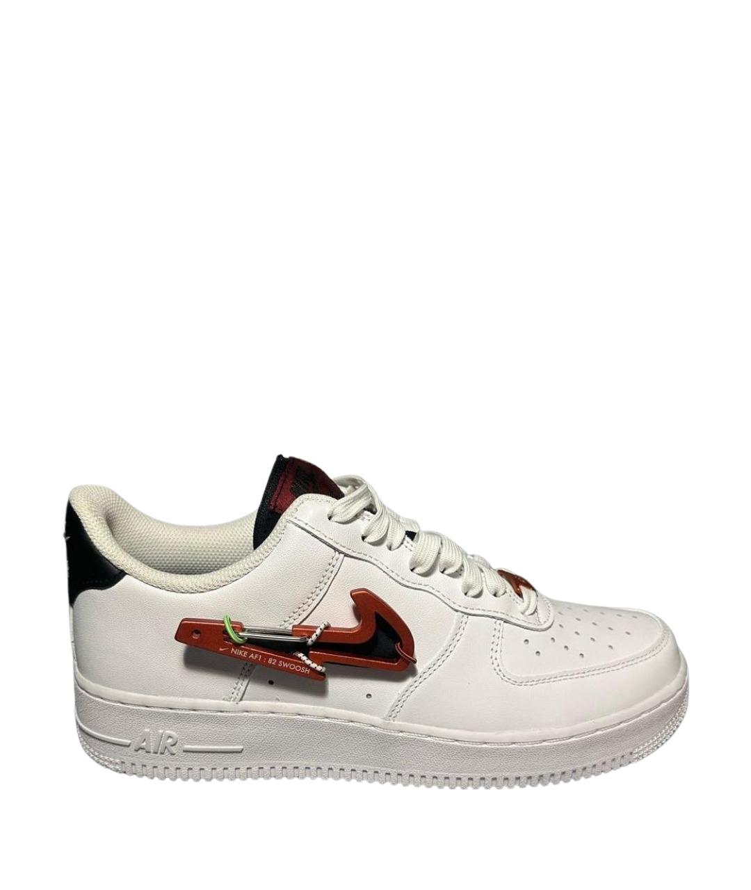 NIKE Белые кожаные низкие кроссовки / кеды, фото 1