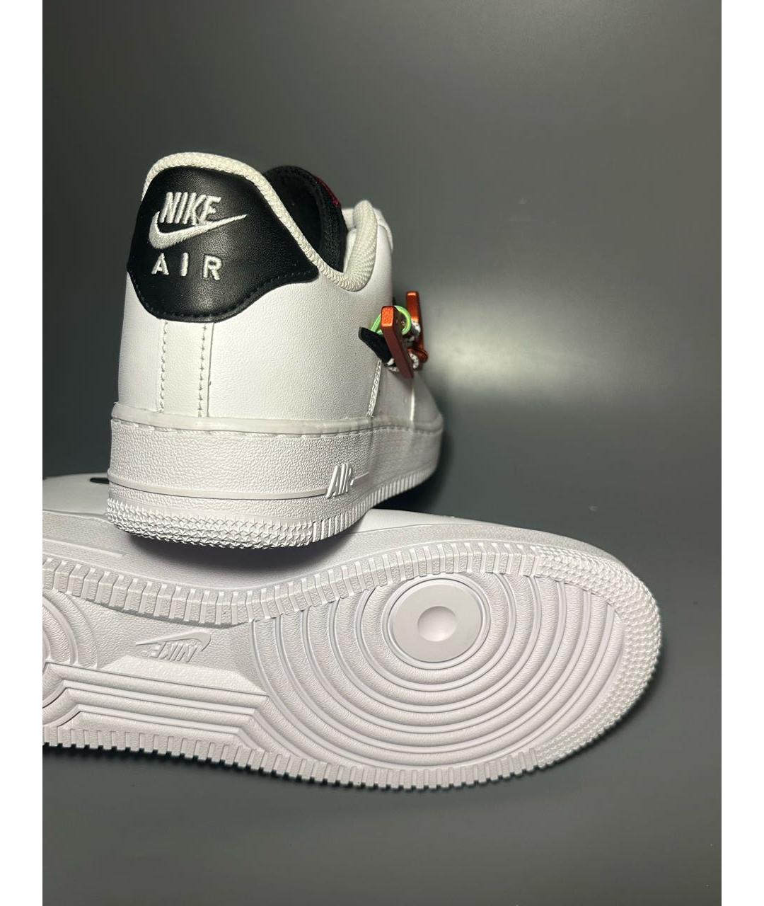 NIKE Белые кожаные низкие кроссовки / кеды, фото 8