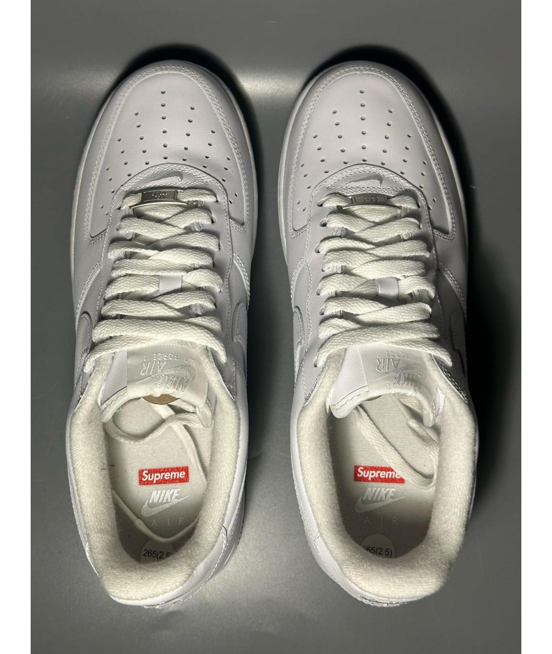 NIKE Белые кожаные низкие кроссовки / кеды, фото 3