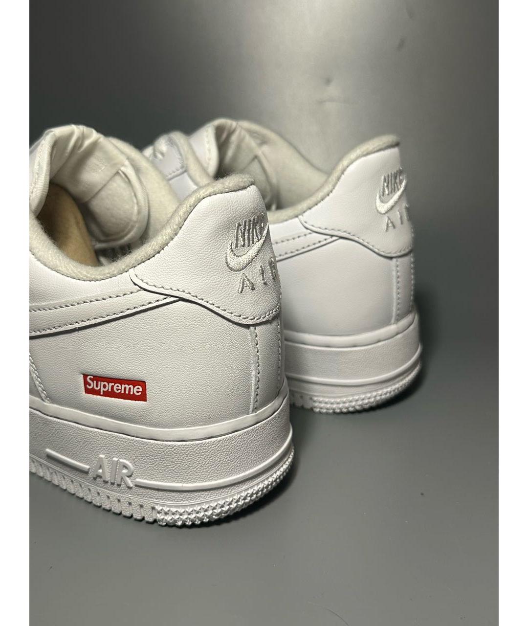 NIKE Белые кожаные низкие кроссовки / кеды, фото 7