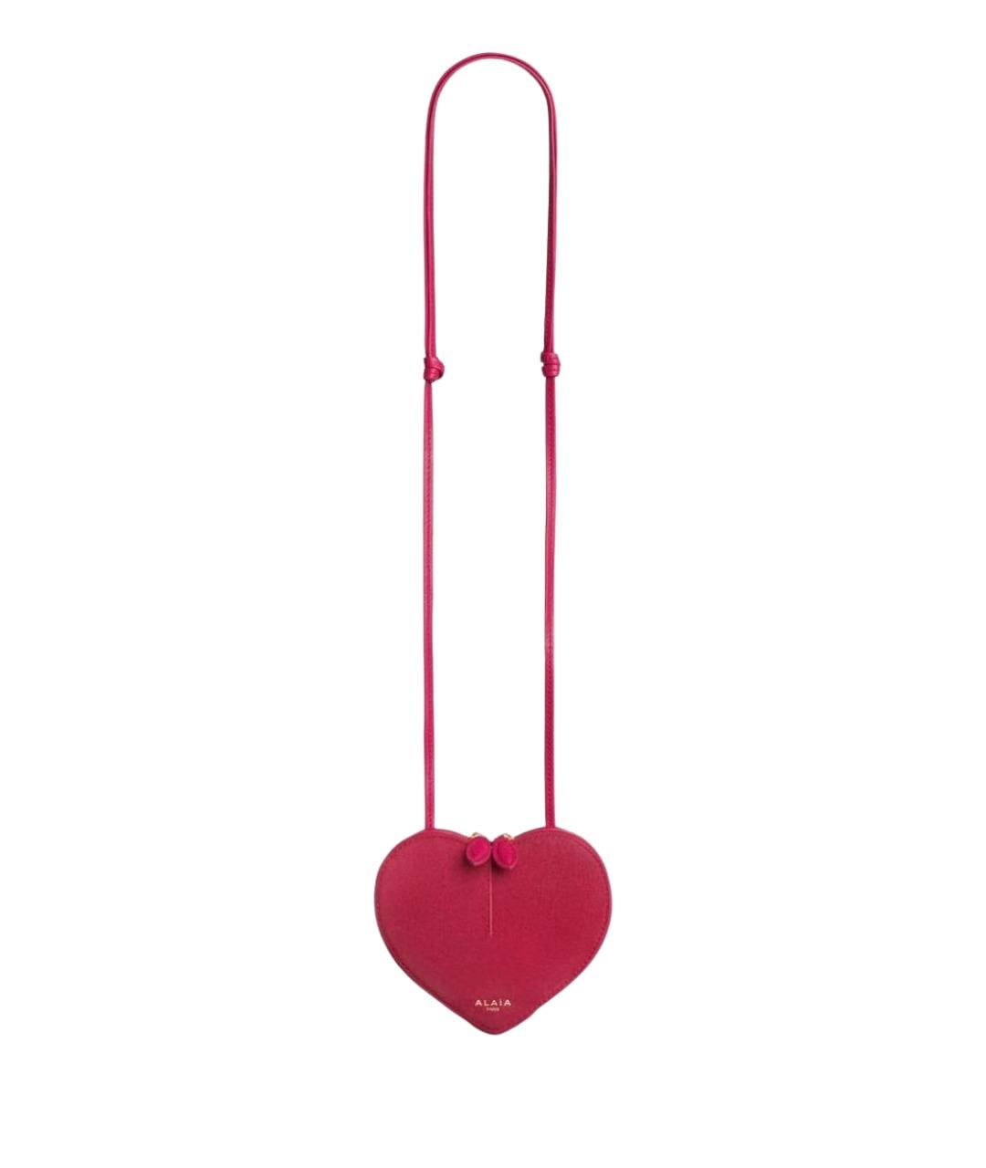 ALAIA Розовая замшевая сумка через плечо, фото 1