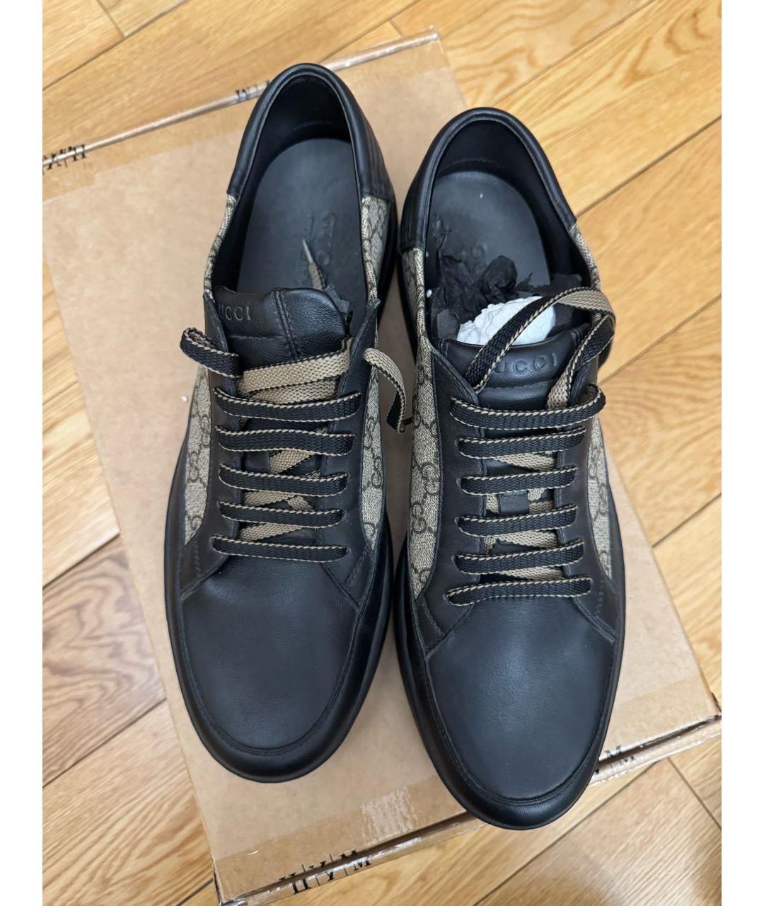 GUCCI Мульти кожаные низкие кроссовки / кеды, фото 4