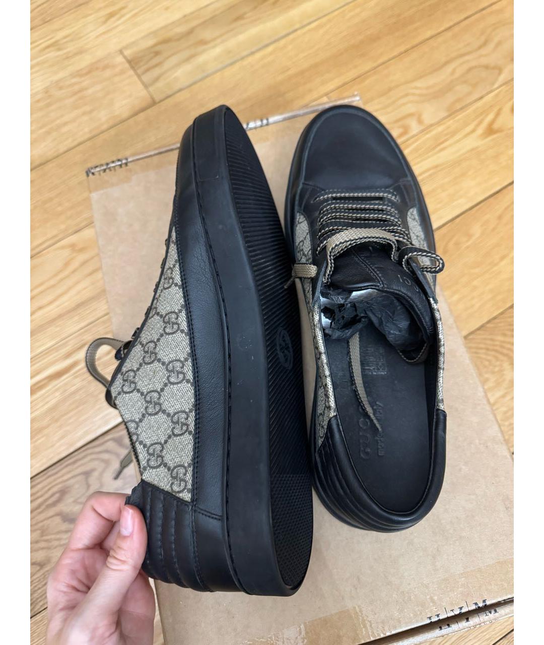 GUCCI Мульти кожаные низкие кроссовки / кеды, фото 6