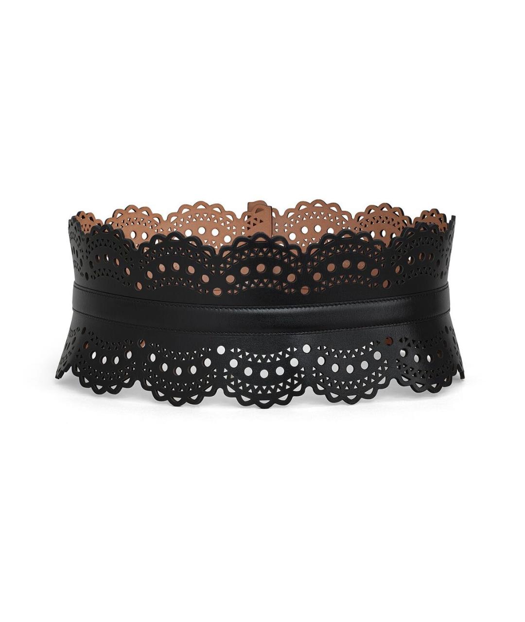 ALAIA Черный кожаный ремень, фото 2