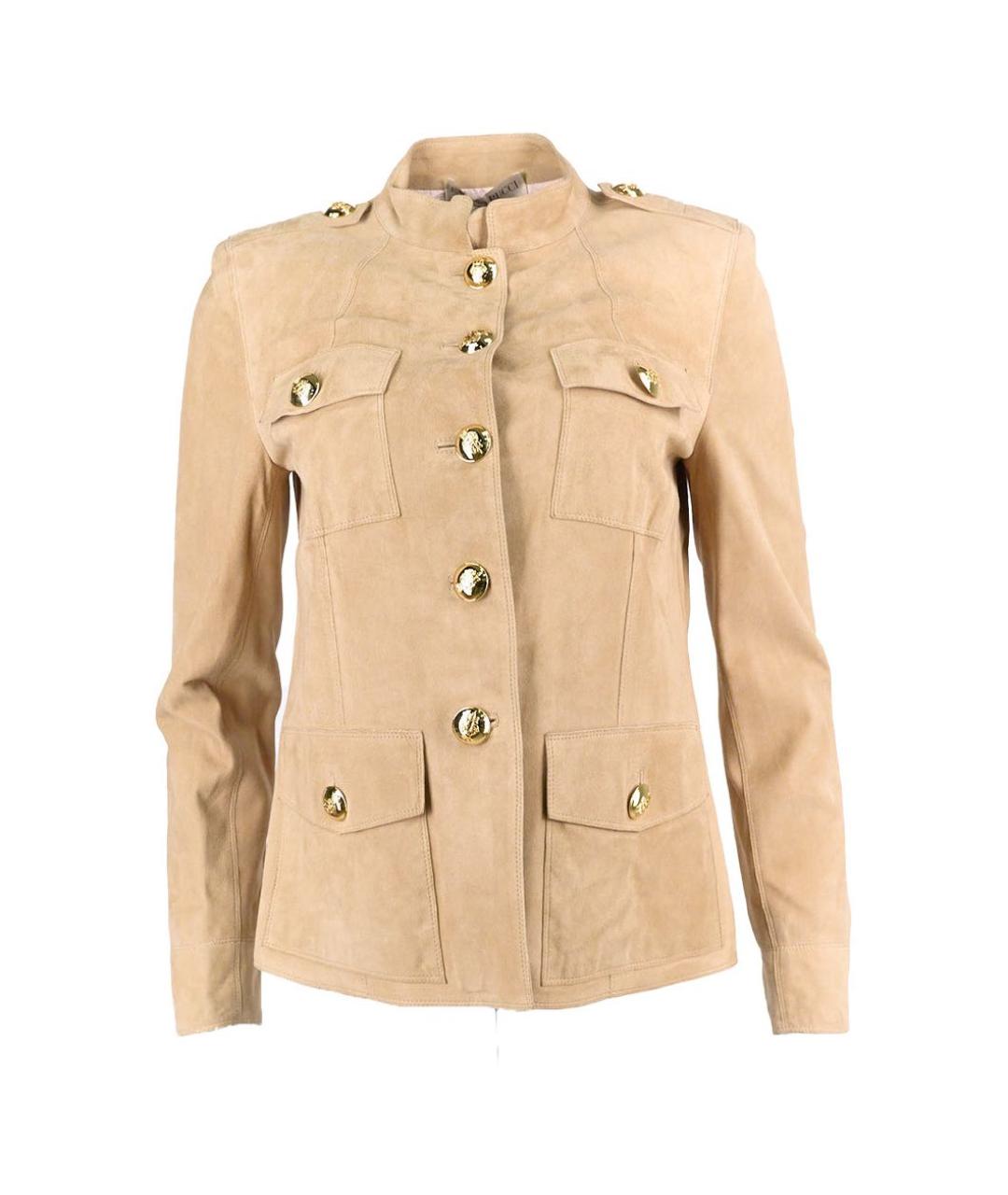 EMILIO PUCCI Бежевый замшевый жакет/пиджак, фото 1