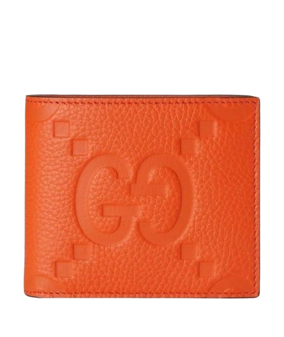 GUCCI Оранжевый кожаный кошелек, фото 1