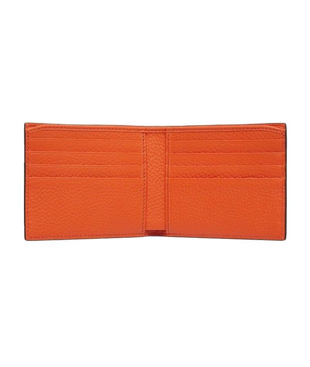 GUCCI Оранжевый кожаный кошелек, фото 2