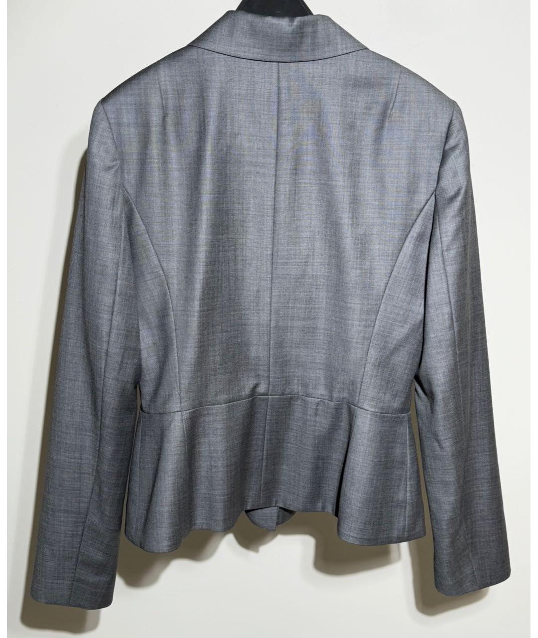 CHRISTIAN DIOR Серый шерстяной жакет/пиджак, фото 2