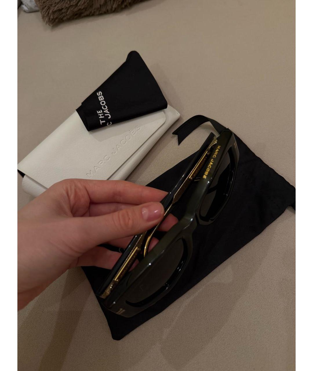 MARC JACOBS Черные пластиковые солнцезащитные очки, фото 3