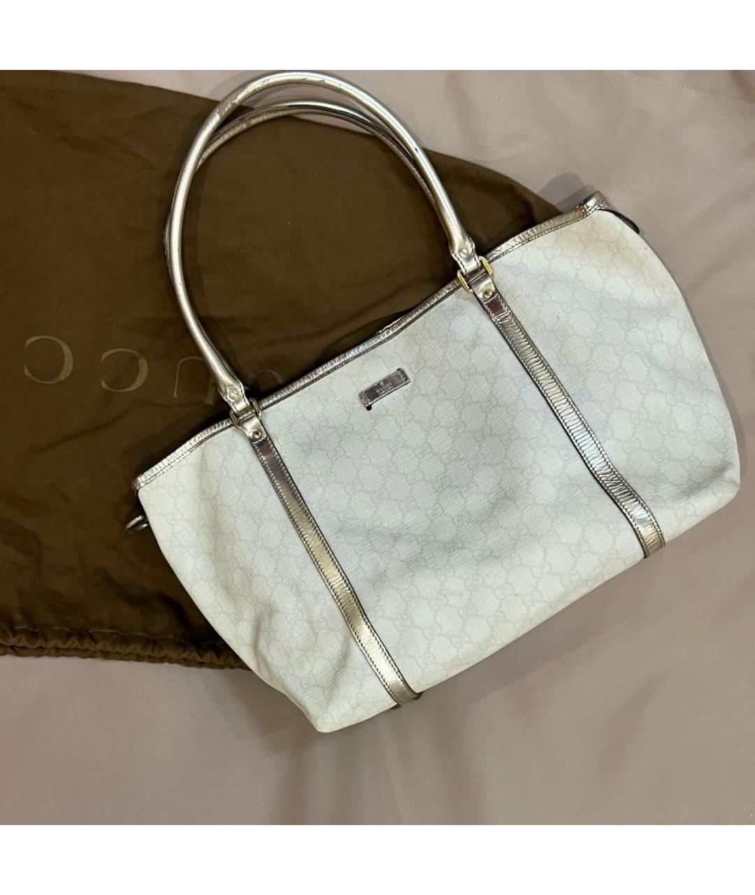 GUCCI Белая сумка с короткими ручками, фото 5