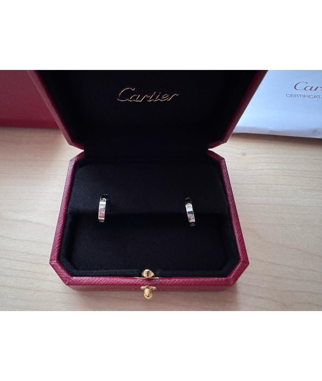 CARTIER Серебряные серьги из белого золота, фото 3
