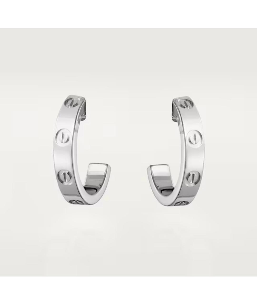 CARTIER Серебряные серьги из белого золота, фото 7