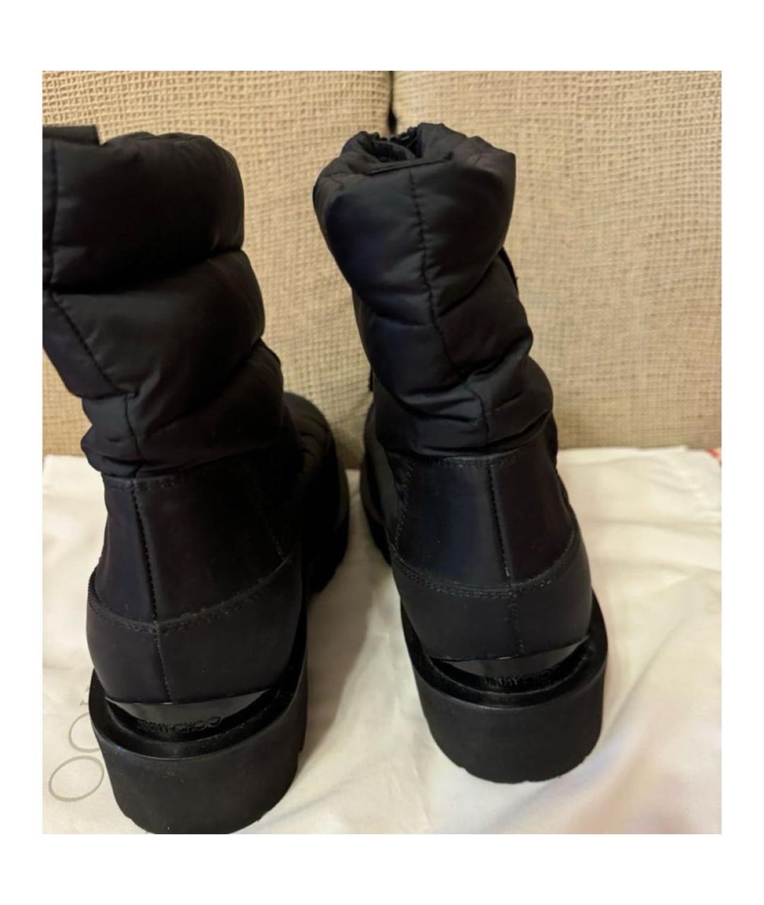 JIMMY CHOO Черные текстильные ботинки, фото 4