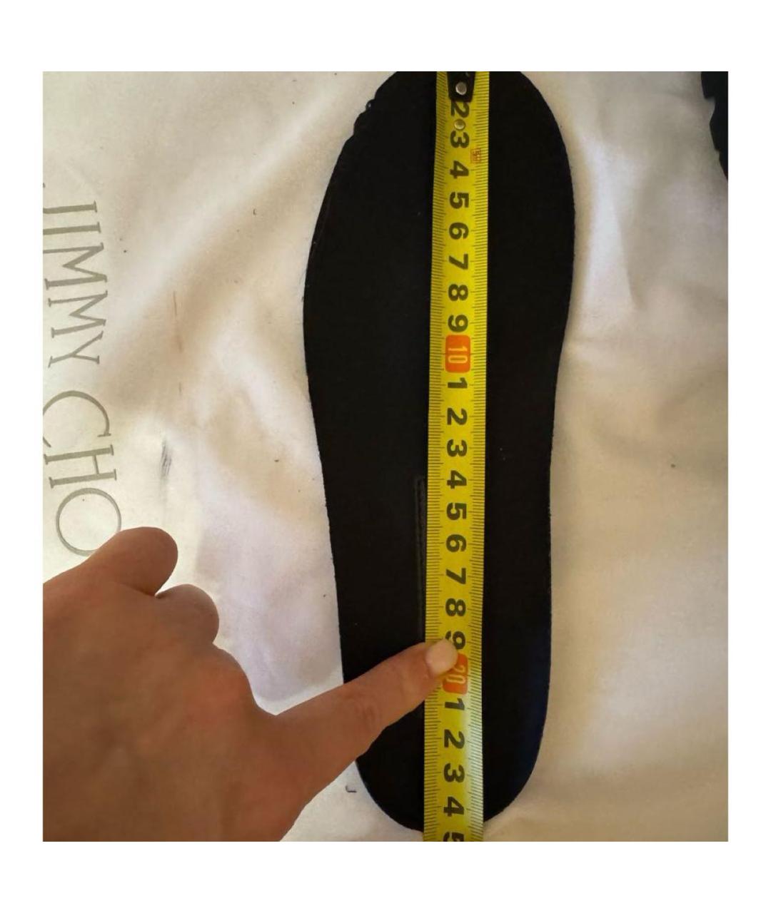 JIMMY CHOO Черные текстильные ботинки, фото 7