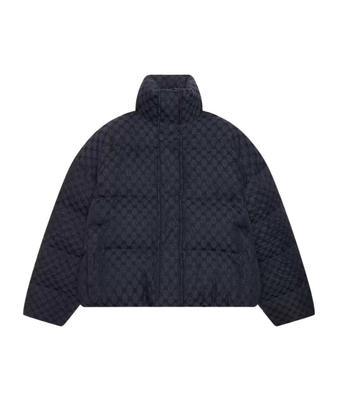 GUCCI Черный полиэстеровый пуховик, фото 1