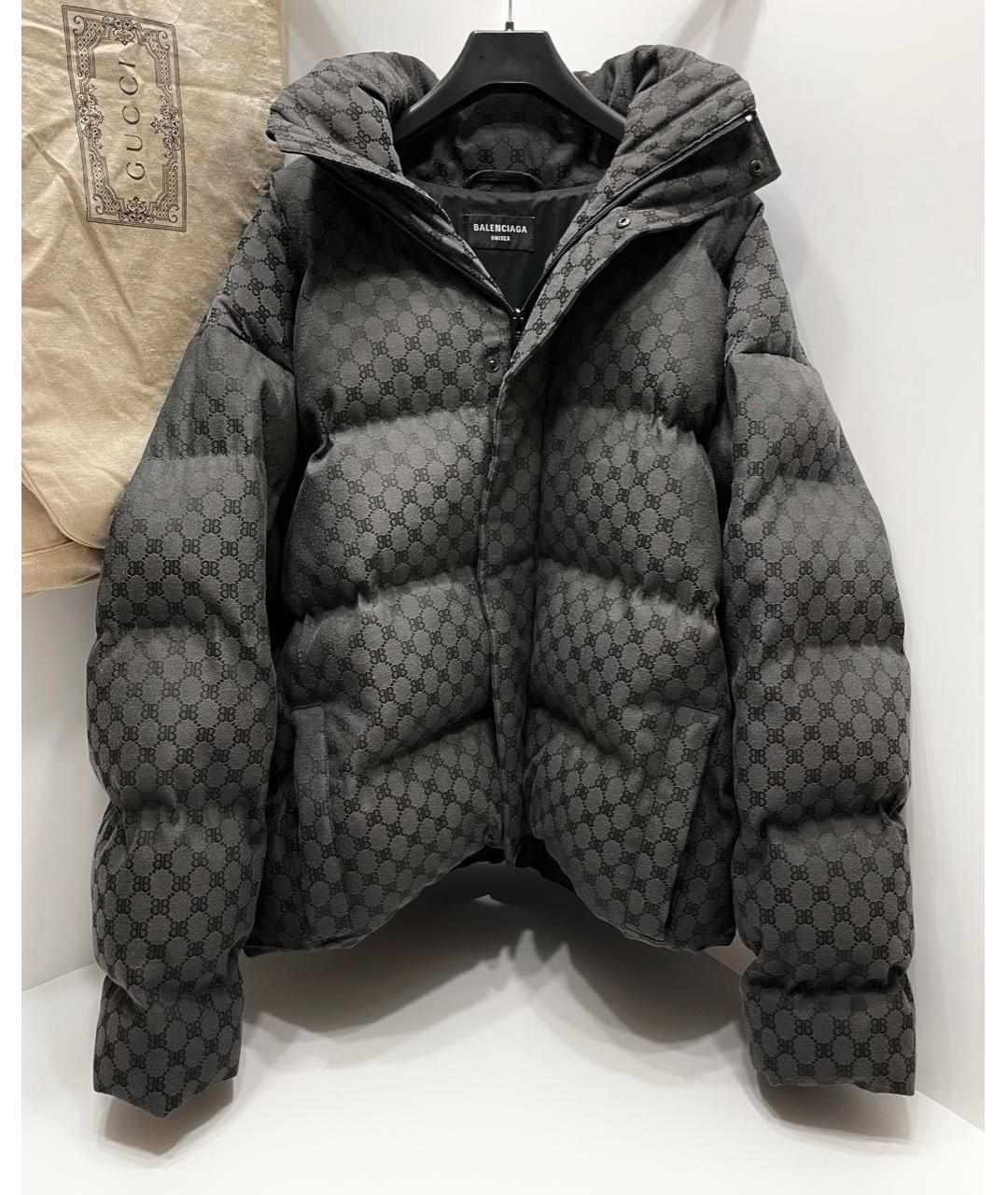 GUCCI Черный полиэстеровый пуховик, фото 2