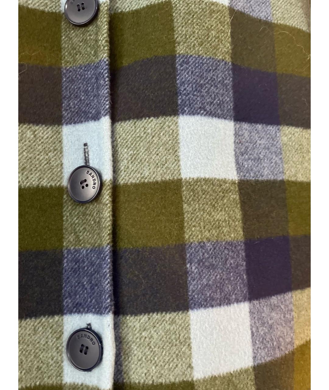 SANDRO Мульти шерстяное пальто, фото 6