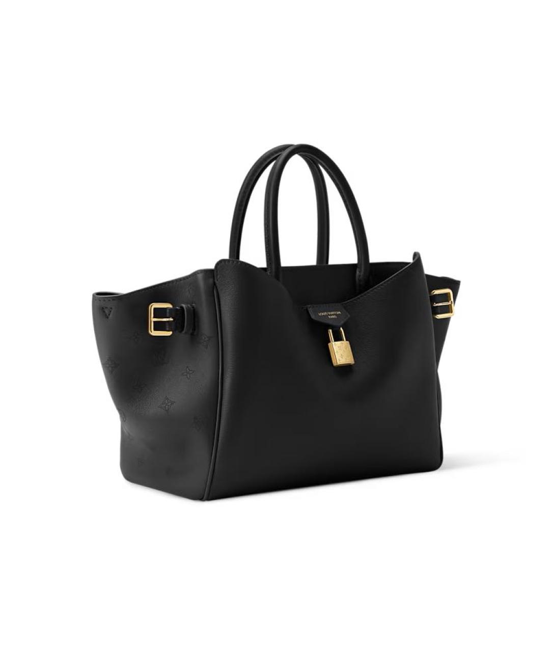 LOUIS VUITTON Черная кожаная сумка через плечо, фото 2