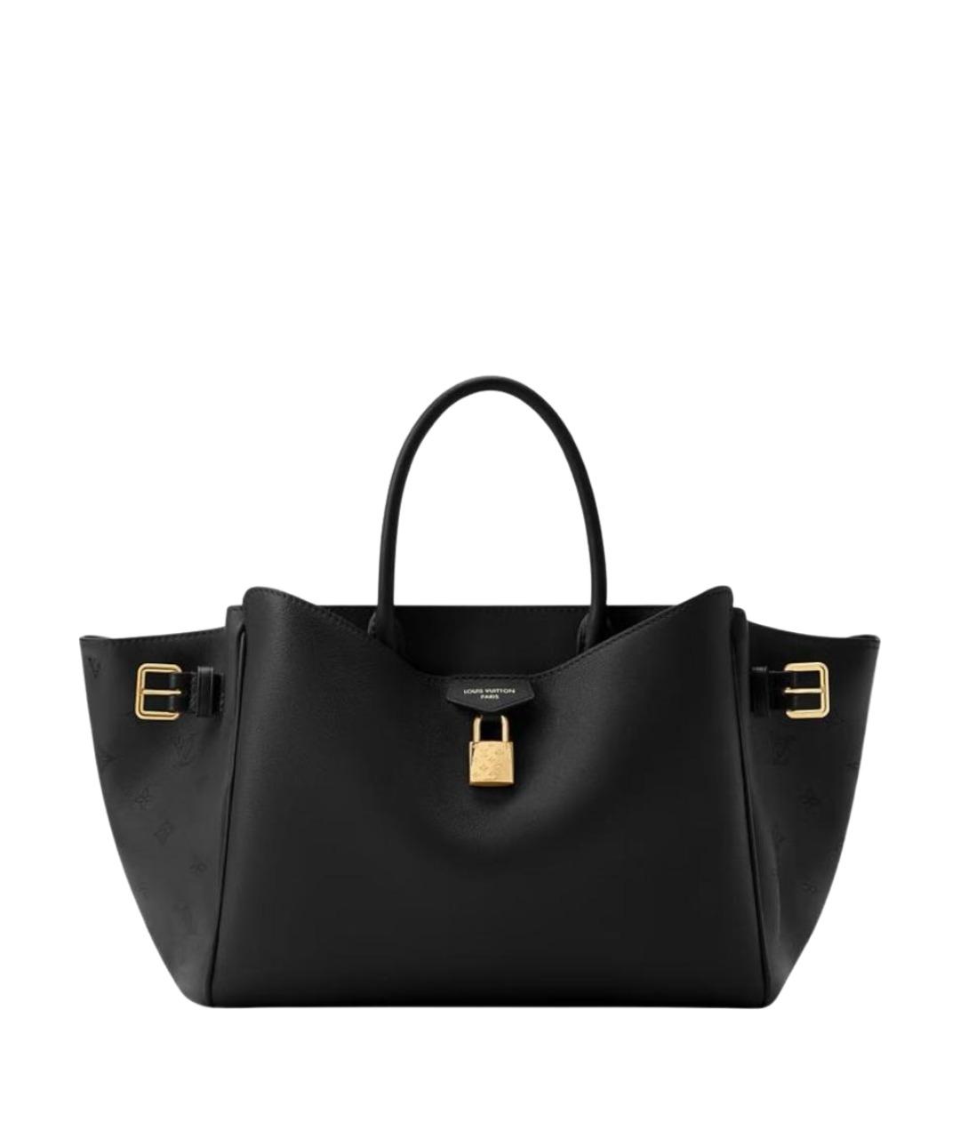 LOUIS VUITTON Черная кожаная сумка через плечо, фото 1