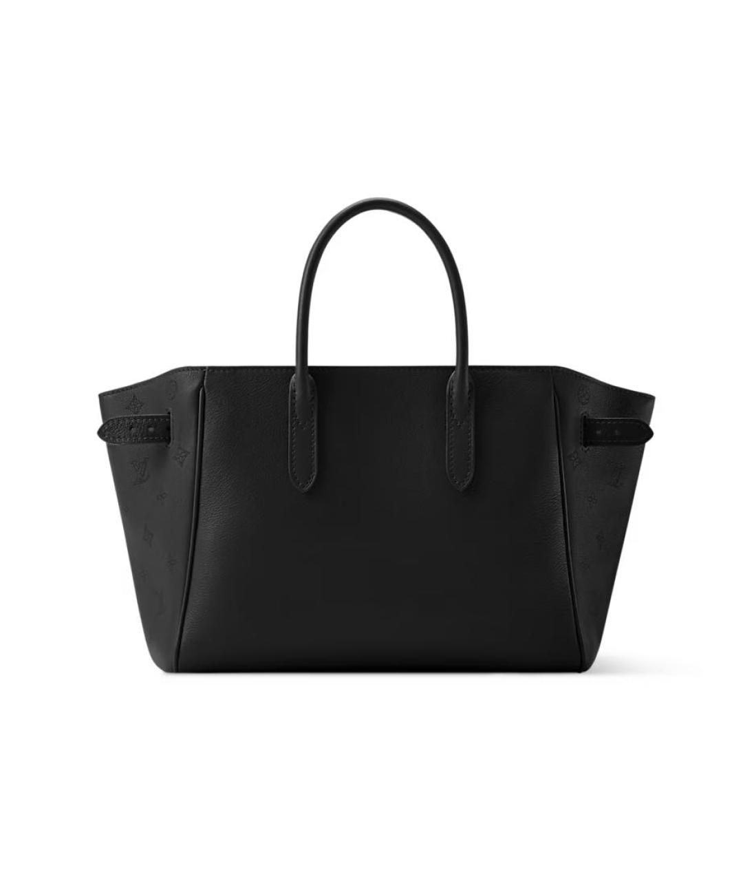 LOUIS VUITTON Черная кожаная сумка через плечо, фото 4